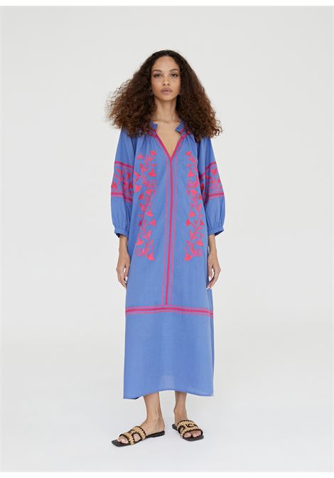 Caftano lungo con ricamo LOLA CASADEMUNT | LS2416061AZUL ELETRICO